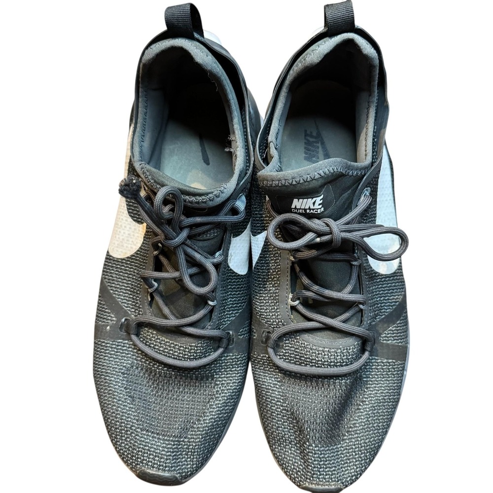 Nike Duel Racer Running Shoes Mens‎ Size 11.5 Gray Mesh Sneakers 918228-007